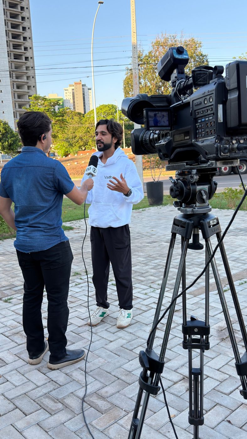 Vachas Mishra em entrevista à TV Anhanguera – Bom Dia Tocantins